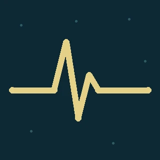 App icon for Outrun, a heartbeat line on a dark background